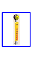 Disabled Parking Bay Bollard
