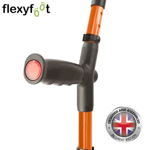 flexyfoot closed cuff soft standard grip crutch reflector