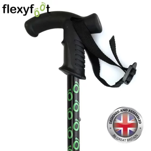 flexyfoot folding walking stick derby handle