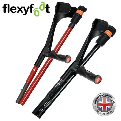 flexyfoot carbon fibre comfort grip folding crutches
